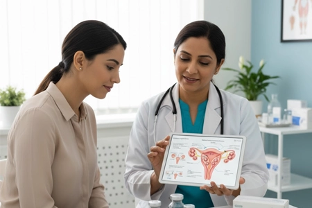 Specialists use ovarian stimulation drugs to enhance egg growth for IVF treatment in Coimbatore.